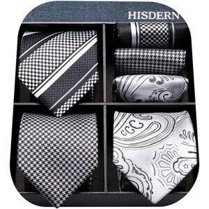 Black and White Tie Set